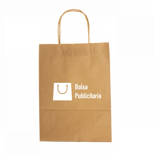 bolsa de papel kraft con logo personalizado